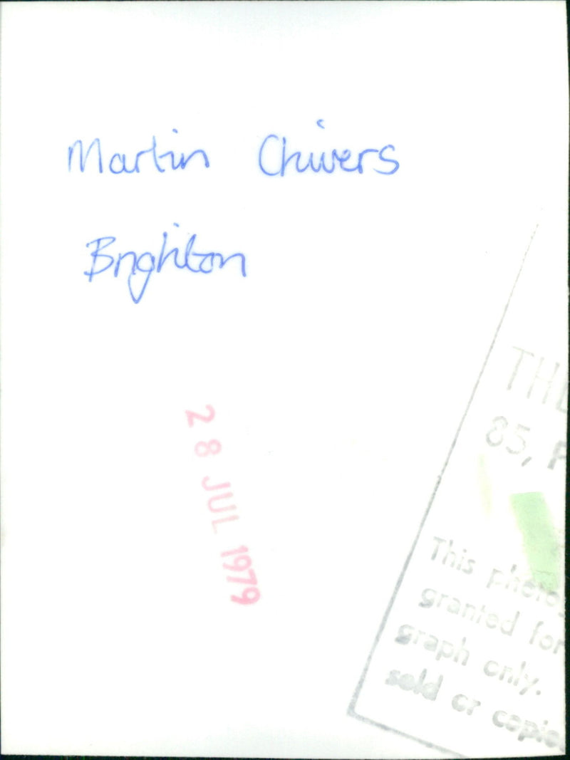 Martin Chivers - Vintage Photograph
