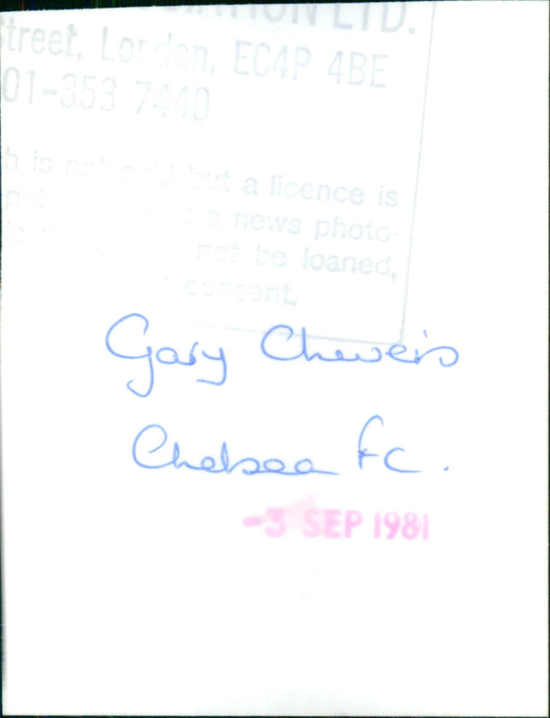 Gary Chivers - Vintage Photograph
