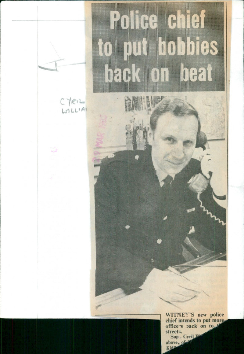 Sup. Cyril Williams - Vintage Photograph