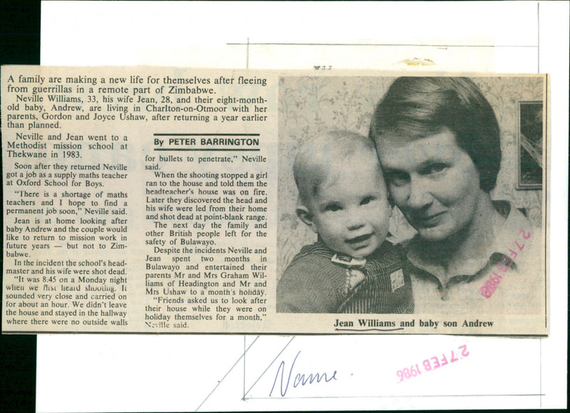 Jean Williams - Vintage Photograph