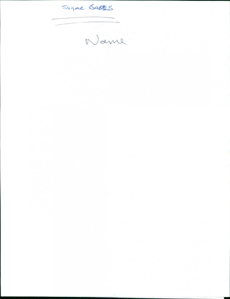 Sugar Babes - Vintage Photograph