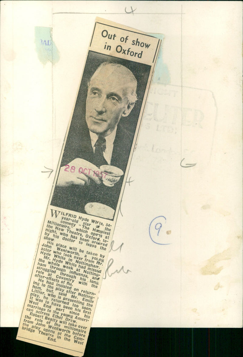 Wilfred Hyde-White - Vintage Photograph