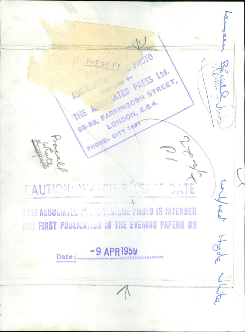 Wilfred Hyde-White and Lauren Bacall - Vintage Photograph