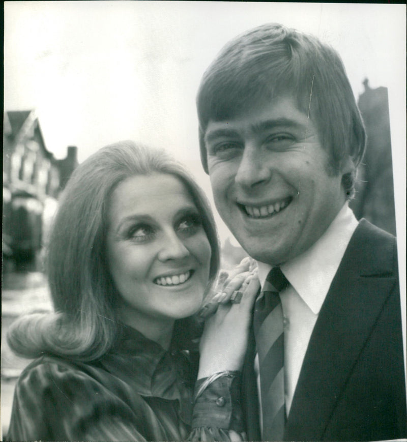 TV impressionist Mike Yarwood announces his engagement to Sandra Burville of Brighton. - Vintage Photograph