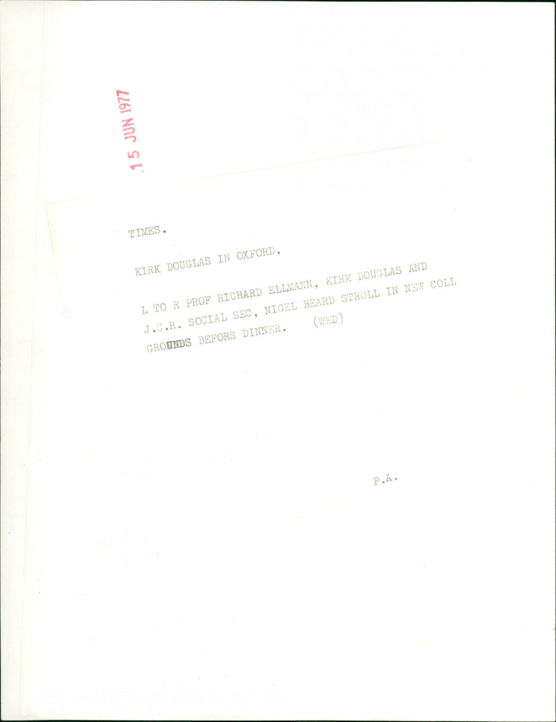 Kirk Douglas - Vintage Photograph