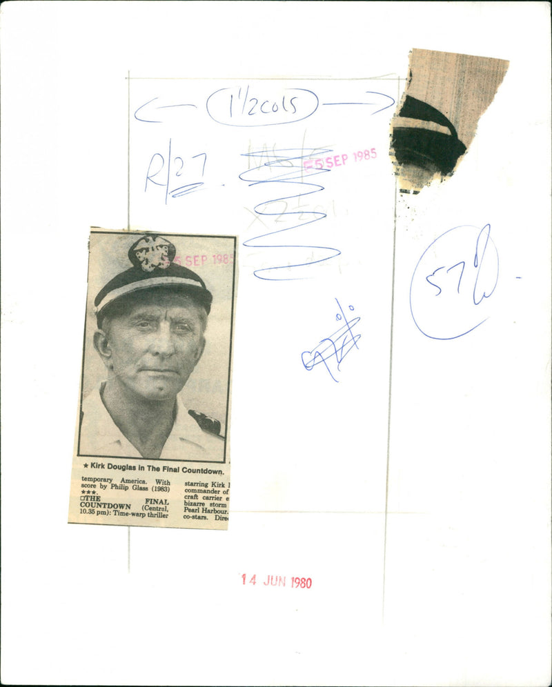 Kirk Douglas - Vintage Photograph