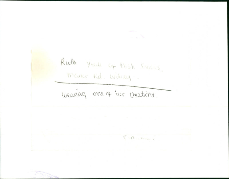 Ruth Yeats - Vintage Photograph