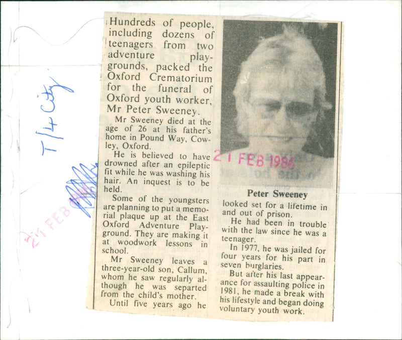 Peter Sweeney - Vintage Photograph