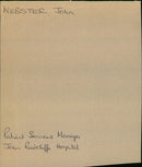 john webster - Vintage Photograph