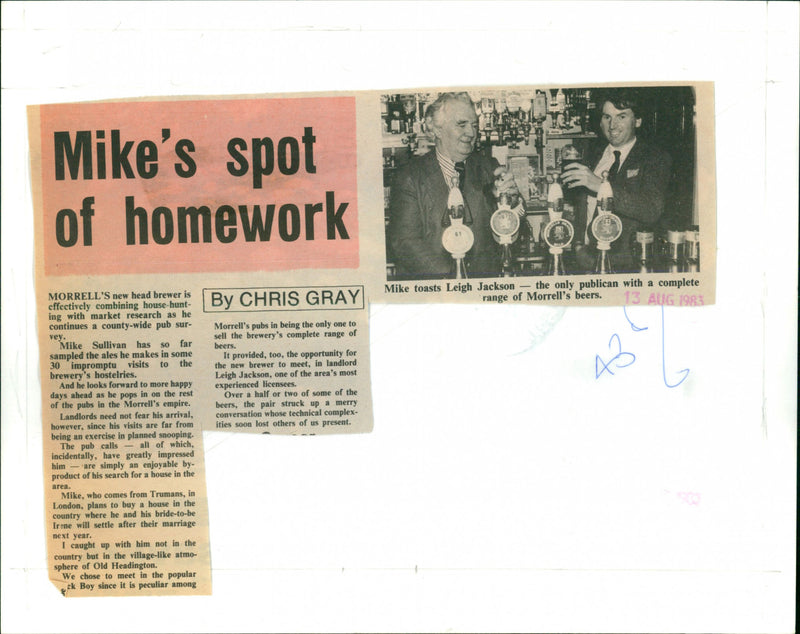 Mike Sullivan, Leigh Jackson - Vintage Photograph