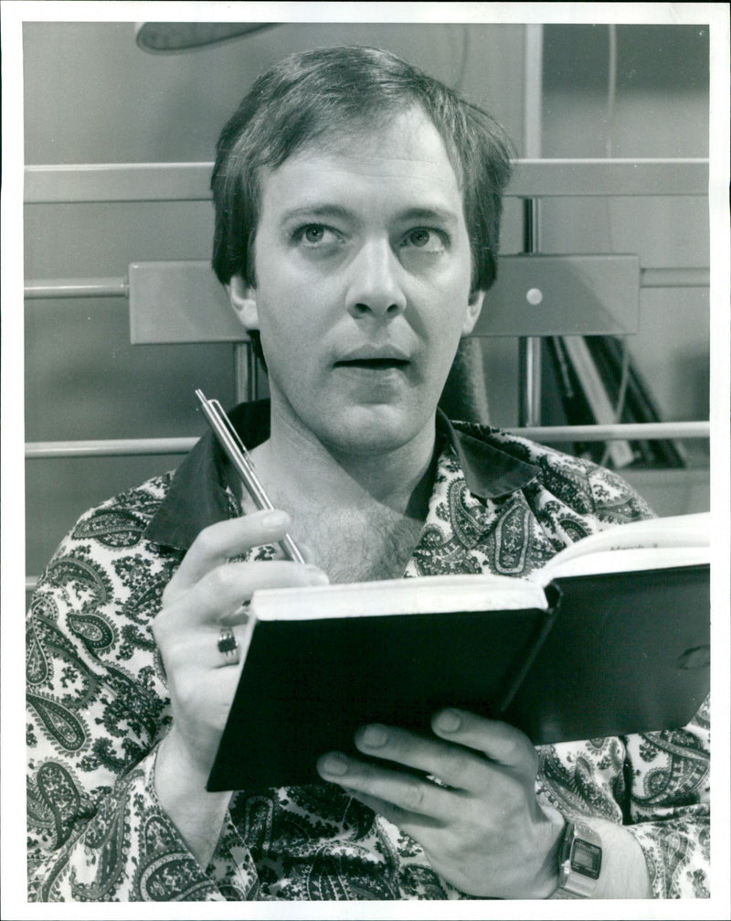 Christopher Strauli as Norman Binns in the Yorkshire Television series "Only When I Laugh". - Vintage Photograph