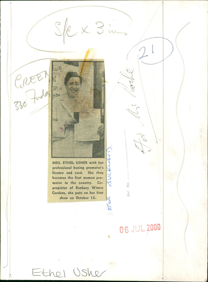 Ethel Usher - Vintage Photograph