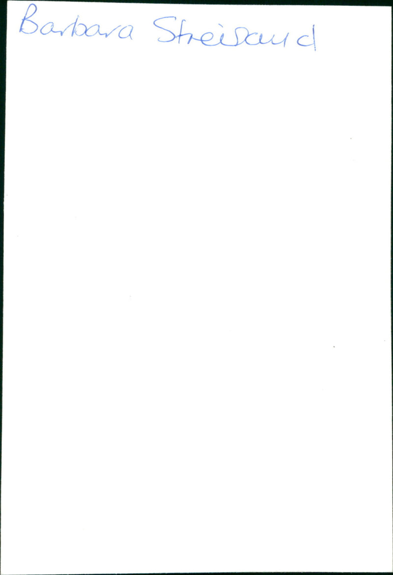 Barbra Streisand - Vintage Photograph