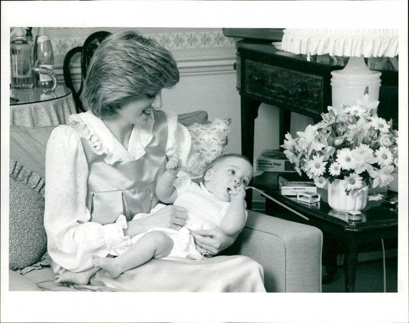 Princess Diana and Prince William - Vintage Photograph
