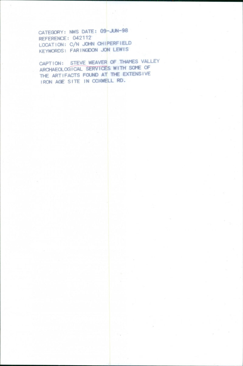 Steve Weaver - Vintage Photograph