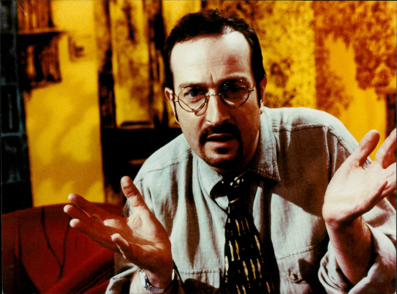 Presenter Anson with Steve Wright and Tonicha Jeronimo filming the television show 'Dear Dilemma'. - Vintage Photograph