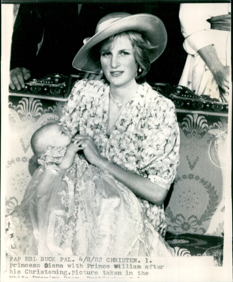 Princess Diana and Prince William - Vintage Photograph