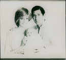 The Prince and Princess of Wales with Prince William - Vintage Photograph