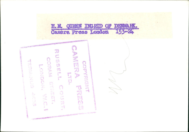 Queen Ingrid - Vintage Photograph