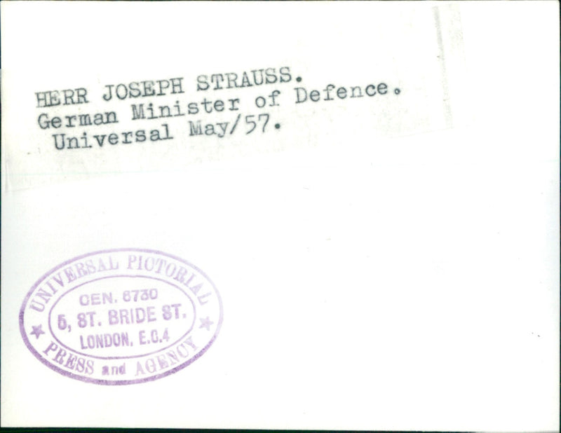 Dr. Franz-Joseph Strauss - Vintage Photograph