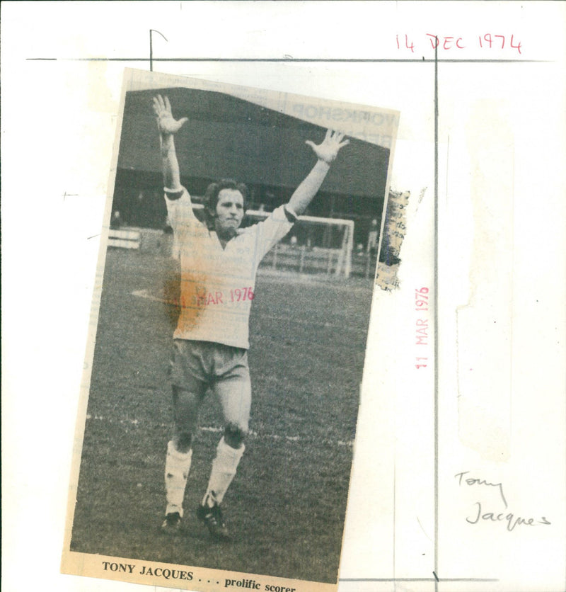 Tony Jacques - Vintage Photograph