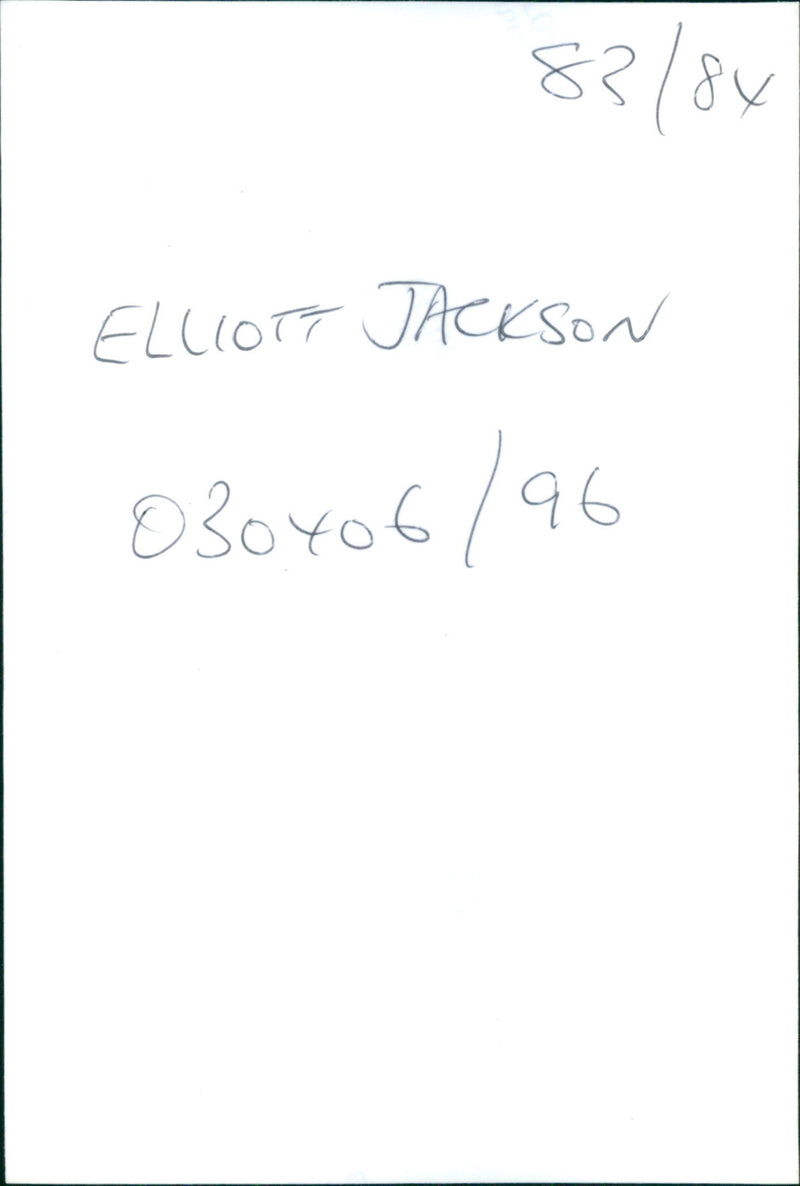 Elliot Jackson - Vintage Photograph