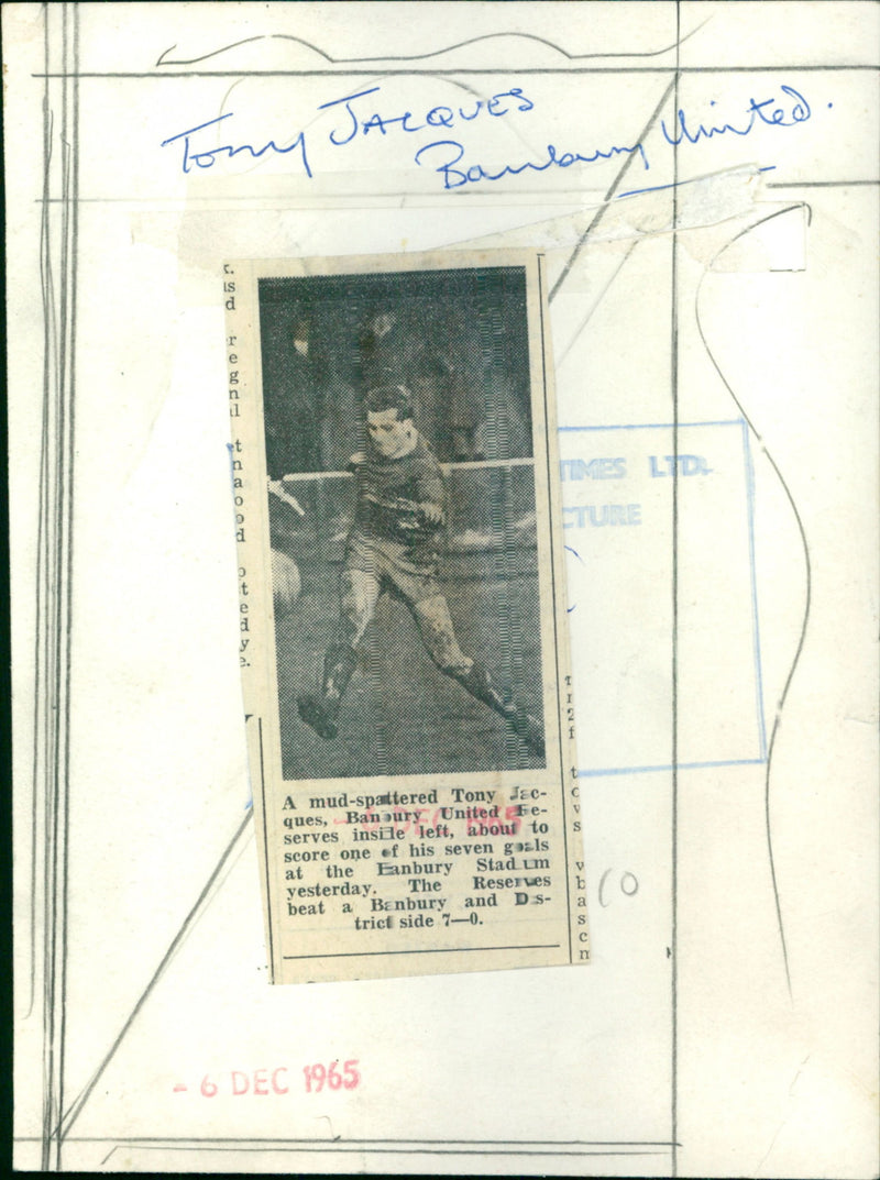 Tony Jacques - Vintage Photograph