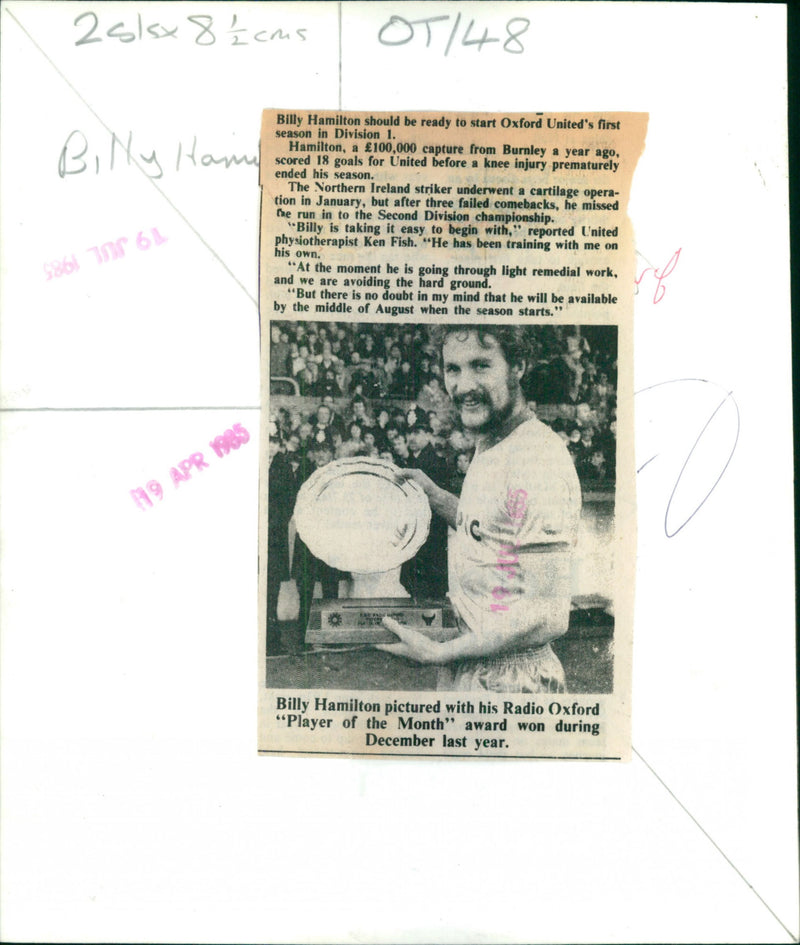 Billy Hamilton - Vintage Photograph