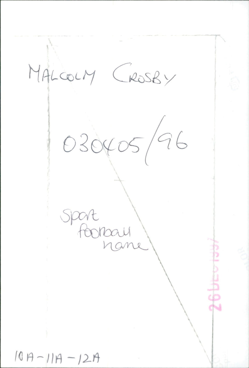 Malcolm Crosby - Vintage Photograph