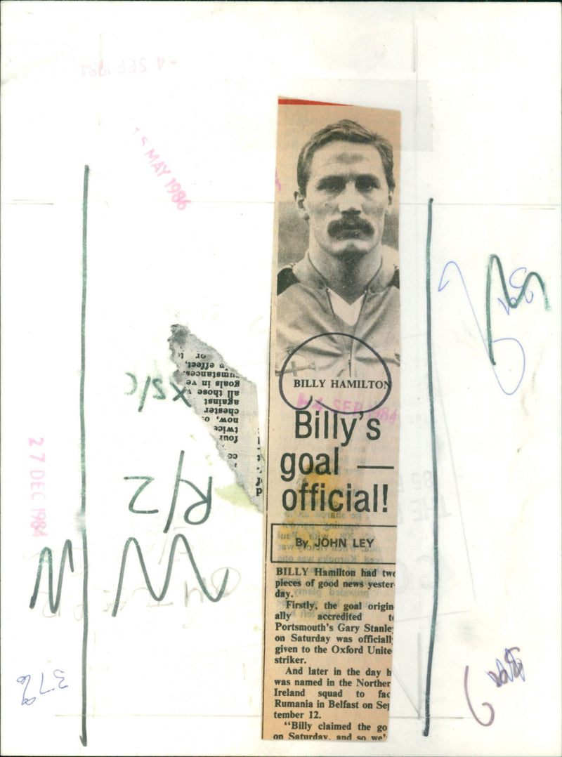 Billy Hamilton - Vintage Photograph