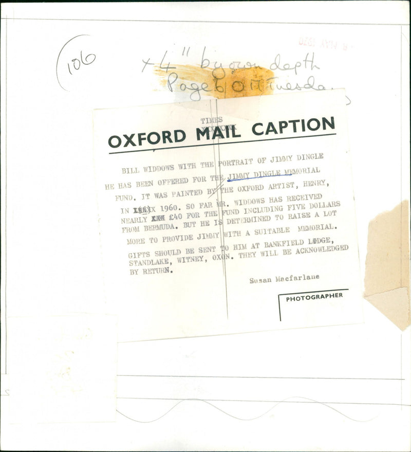 Jimmy Dingle - Vintage Photograph