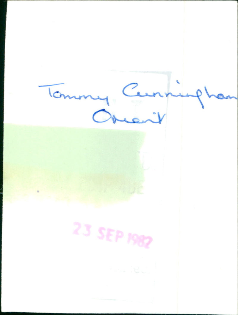Tommy Cunningham - Vintage Photograph