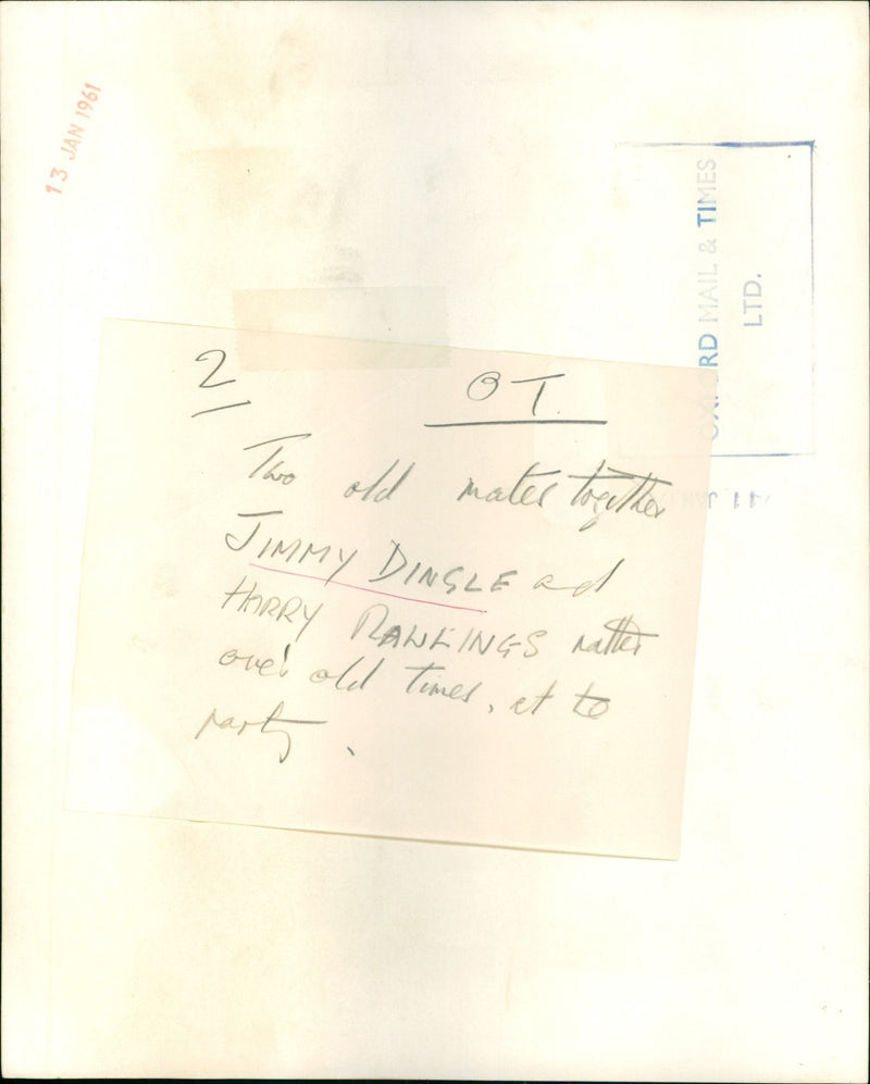 Jimmy Dingle - Vintage Photograph