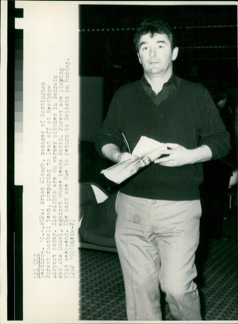 Brian Clough - Vintage Photograph