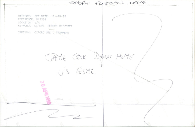 Jamie Cook - Vintage Photograph
