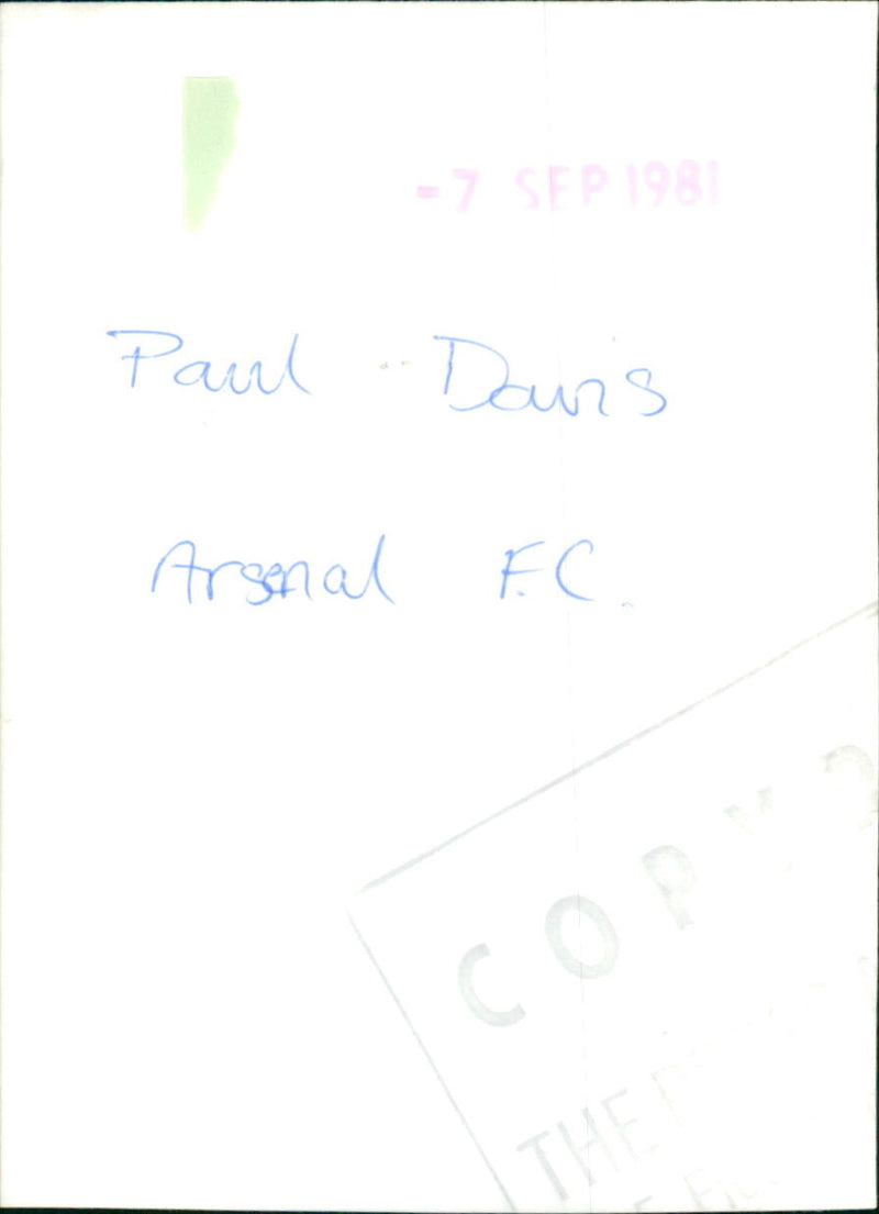 Paul Davis - Vintage Photograph