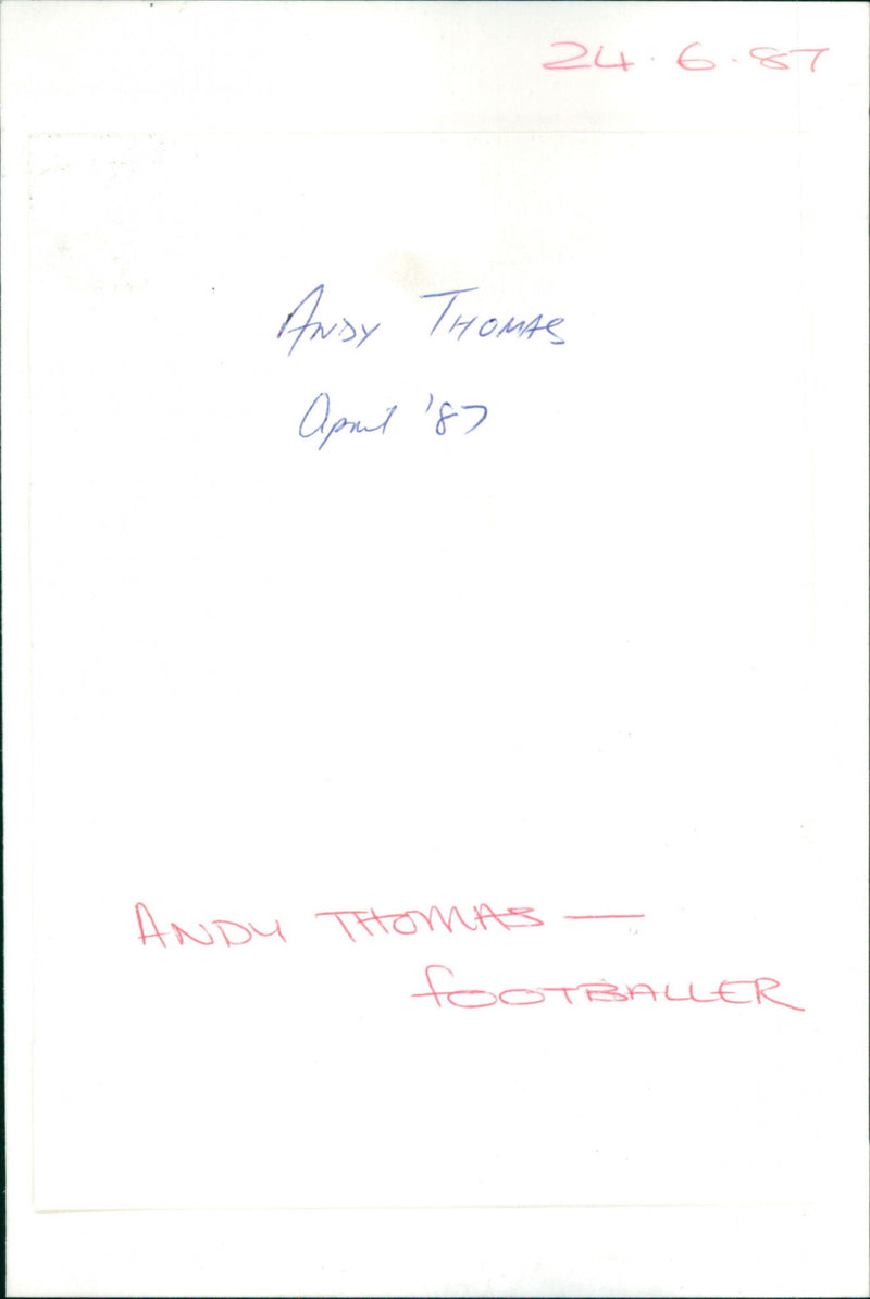 Andy Thomas - Vintage Photograph