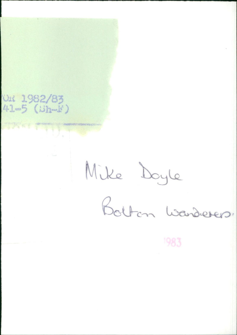 Mike Doyle - Vintage Photograph