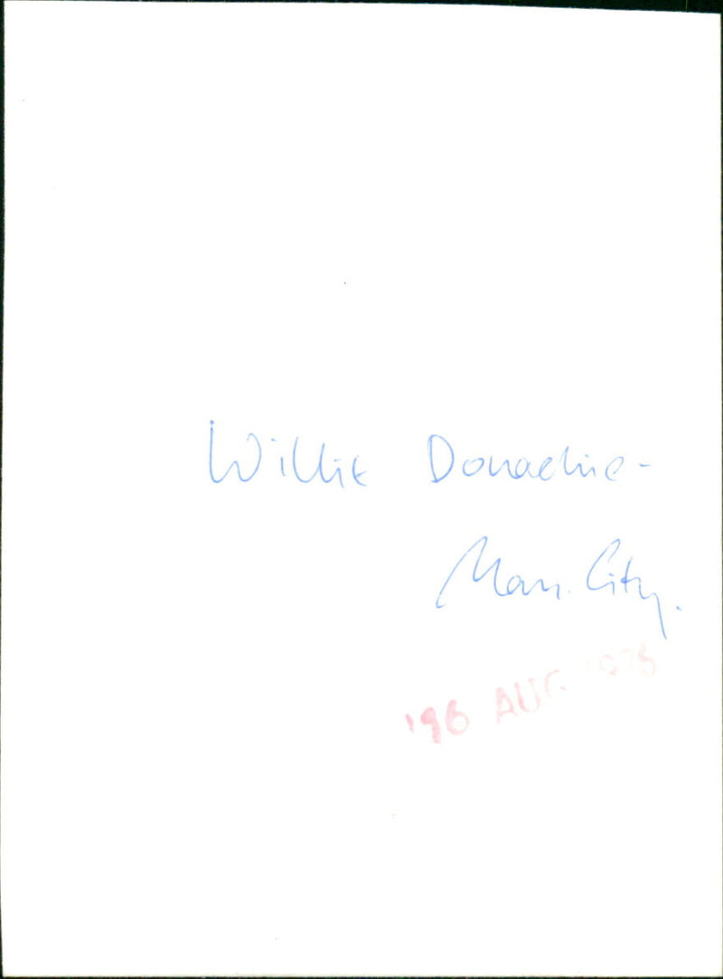 Willie Donachie - Vintage Photograph