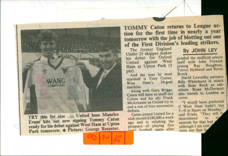 Tommy Caton - Vintage Photograph