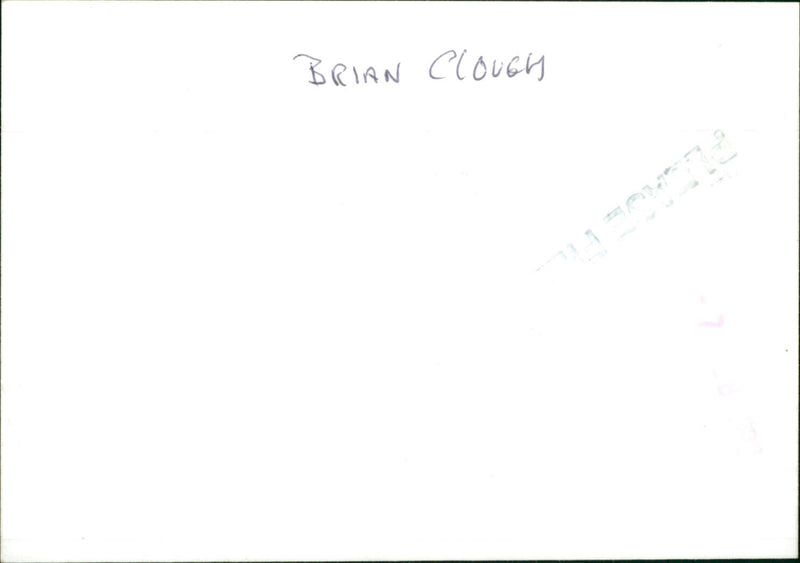 Brian Clough - Vintage Photograph
