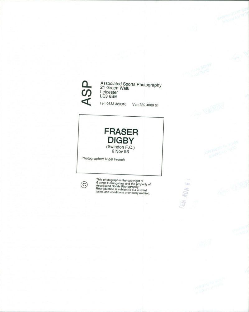 Fraser Digby - Vintage Photograph