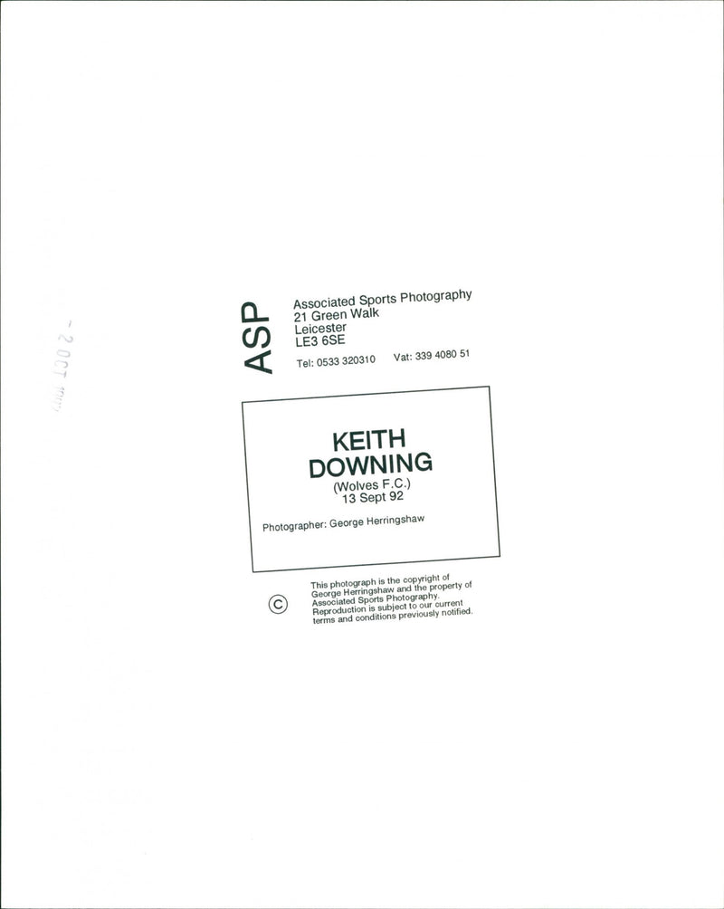 Keith Downing - Vintage Photograph