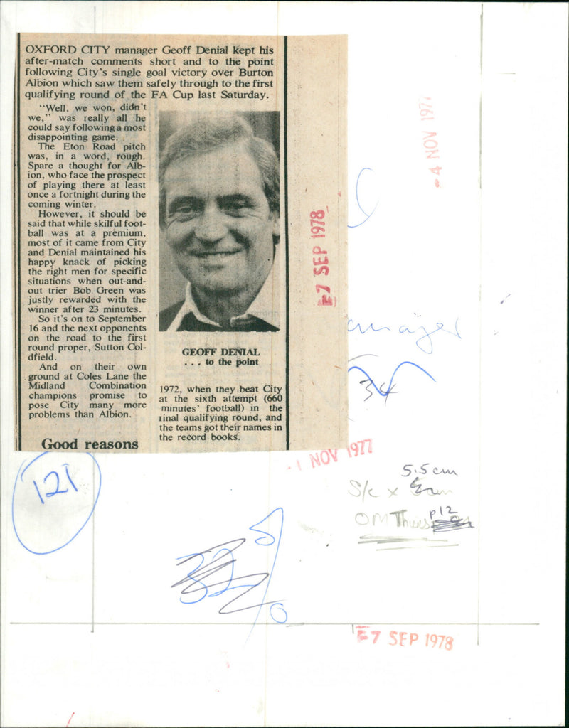 Geoff Denial - Vintage Photograph