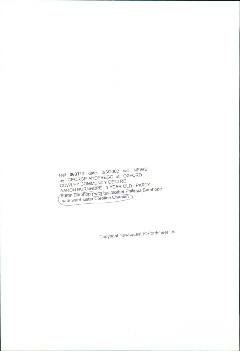 Aaron Burnhope - Vintage Photograph