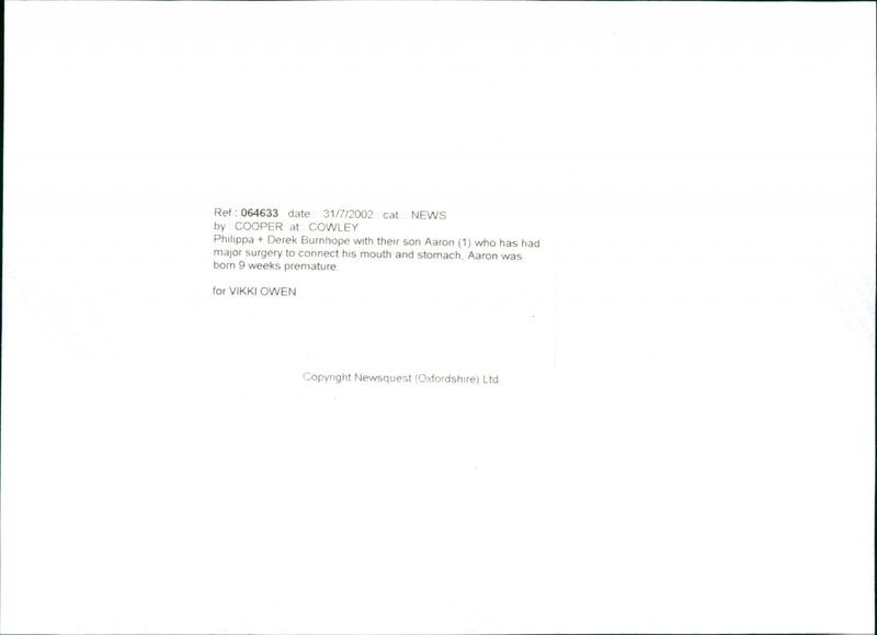 Aaron Burnhope - Vintage Photograph