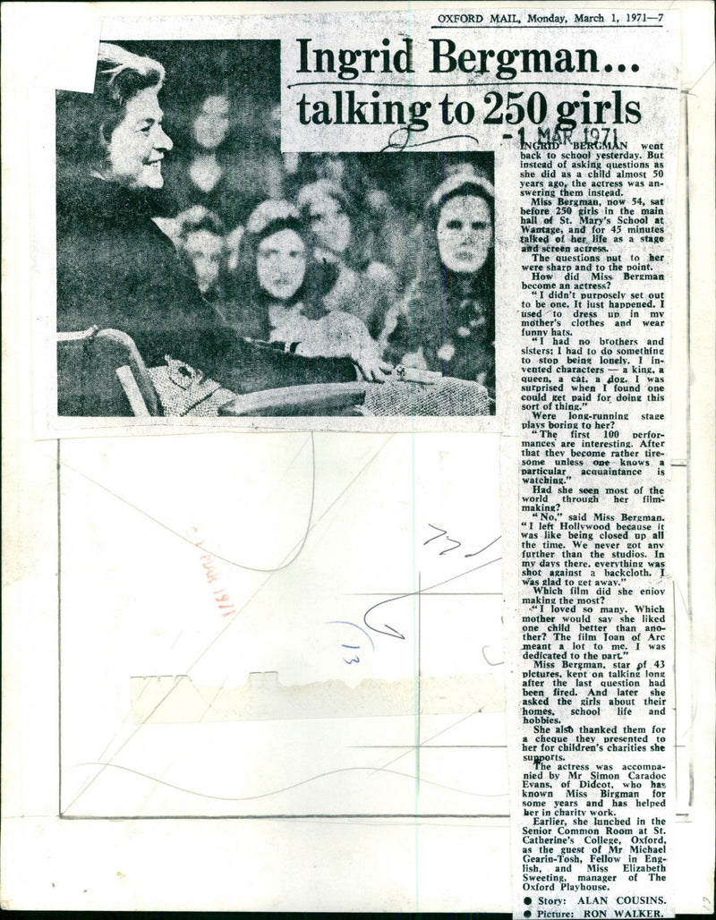 Ingrid Bergman - Vintage Photograph