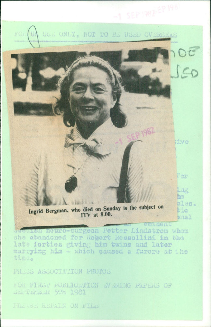 Ingmar Bergman - Vintage Photograph