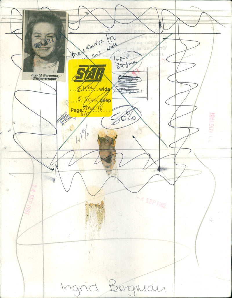 Ingrid Bergman - Vintage Photograph
