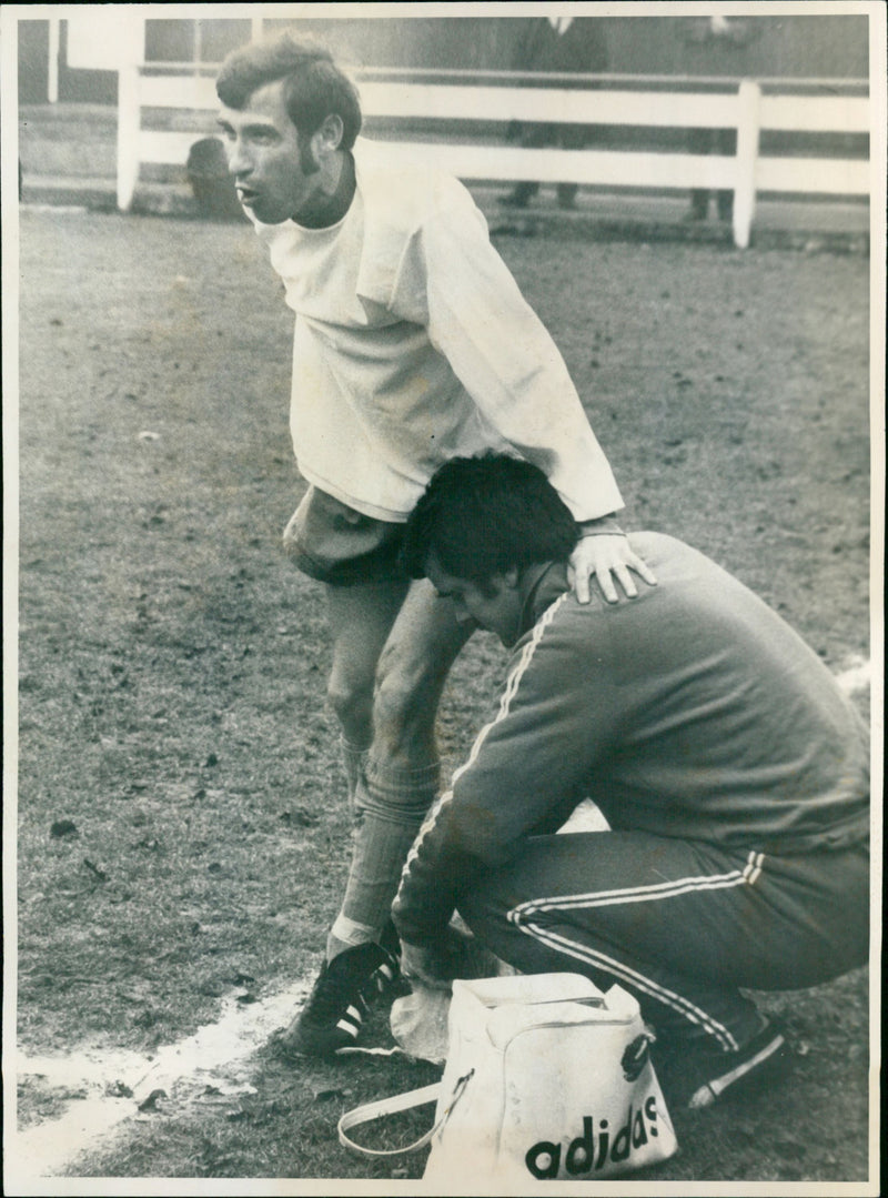 Tony Foster and his trainer Des Anderson - Vintage Photograph